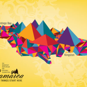 Jamaica Map by Maria Papaefstathiou